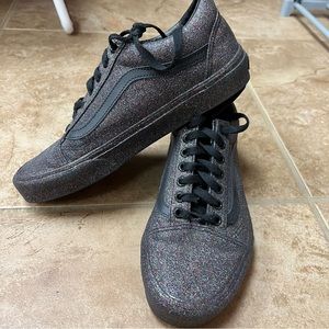 COPY - Black Multi Color Glitter Vans LIKE NEW